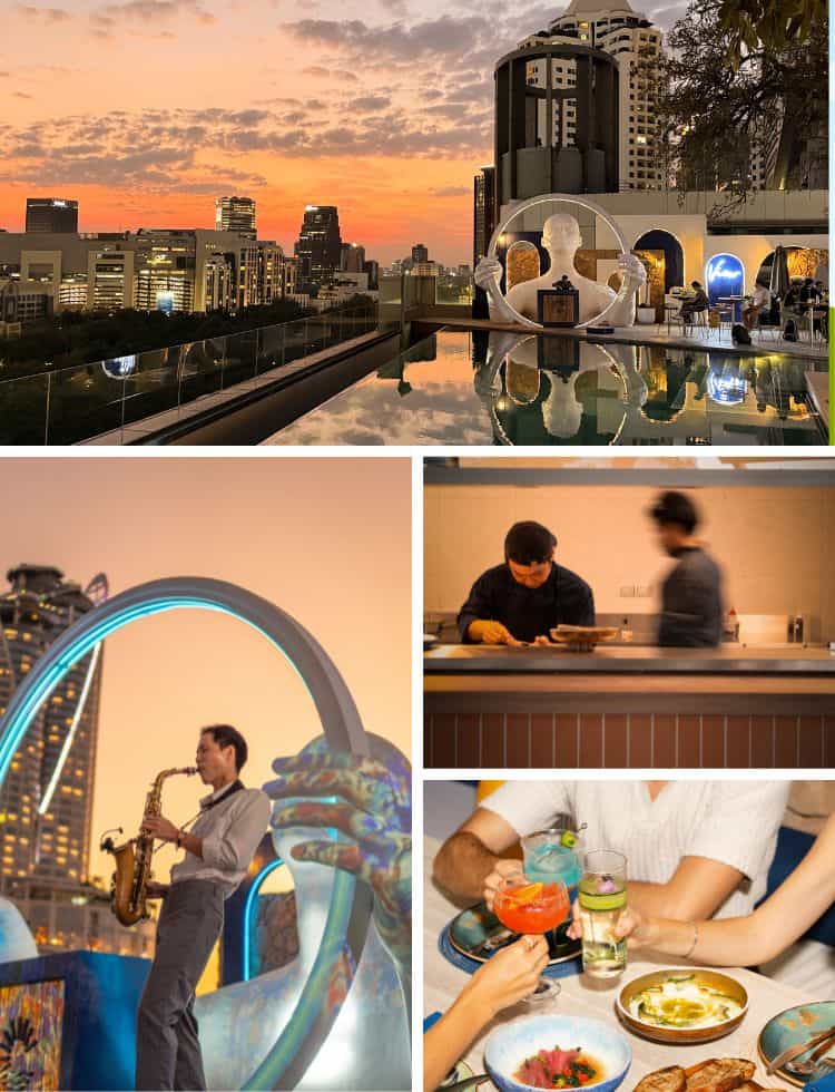 Signature Cocktails At View Rooftop Bangkok